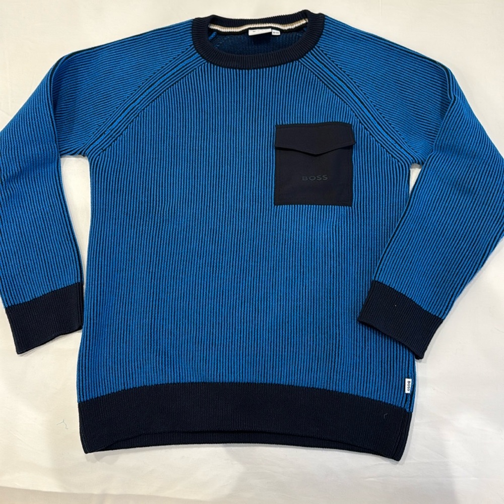 Kids boss blue sweater